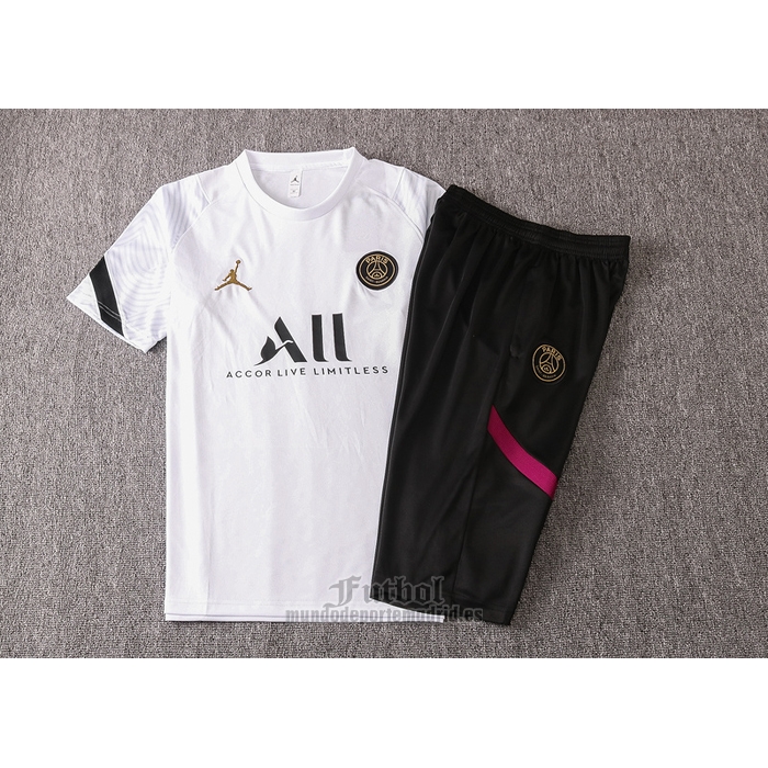 Chandal del Paris Saint-Germain Jordan Manga Corta 2020-2021 Blanco
